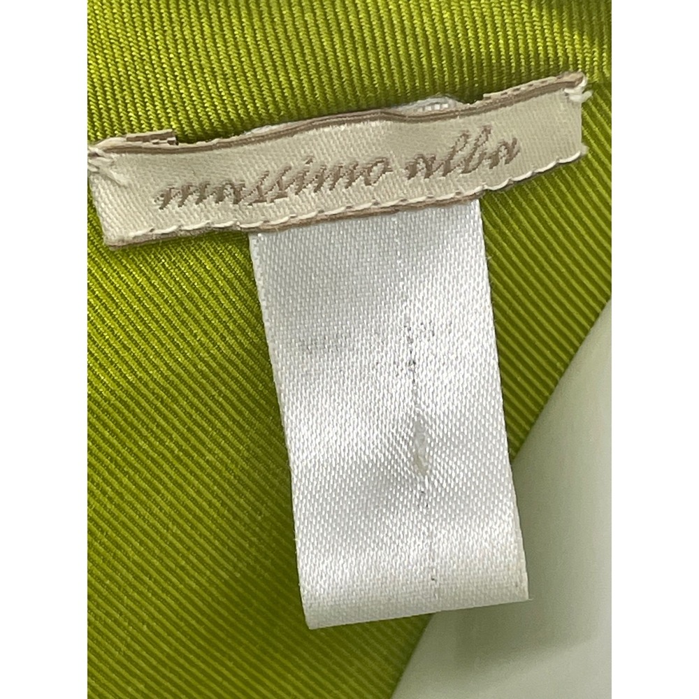 Massimo Alba Silk Shift Dress L‎ Chartreuse Hand Painted Snake Tunic - Picture 8 of 12